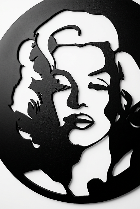 Marilyn Monroe Portre 3D Baskı Duvar Tablosu - İkonik Sinema Duvar Dekoru