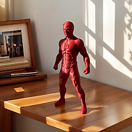 Daredevil Marvel 3D Baskı Figür (Kırmızı)