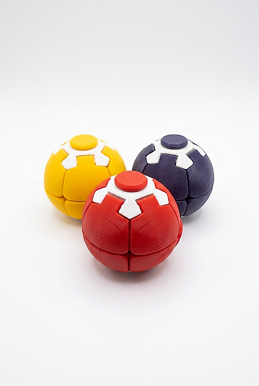 3D Fidget Spinner Ball-Döner Stres Topu 3'lü Paket