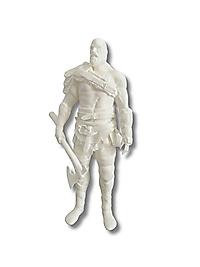 Mitolojik Savaşçı Büst Heykel Figür - Minimalist 3D Dekor | Formura3D