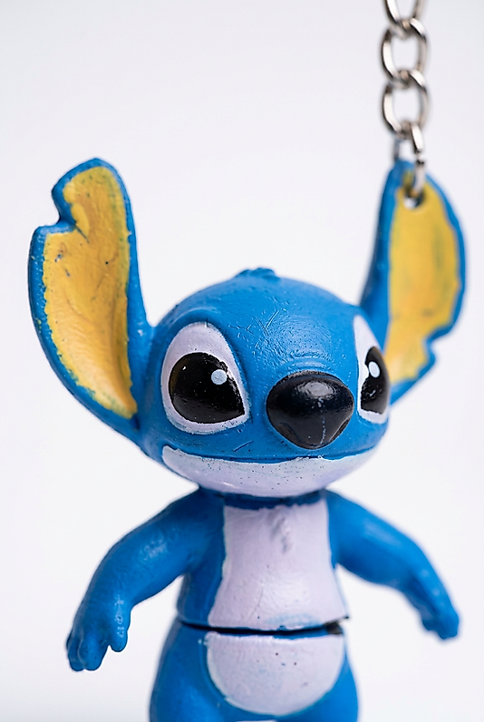 Stitch 3D Baskı Figür Anahtarlık - Lilo & Stitch Mavi Uzaylı Çanta Aksesuarı