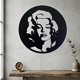 Marilyn Monroe Portre 3D Baskı Duvar Tablosu