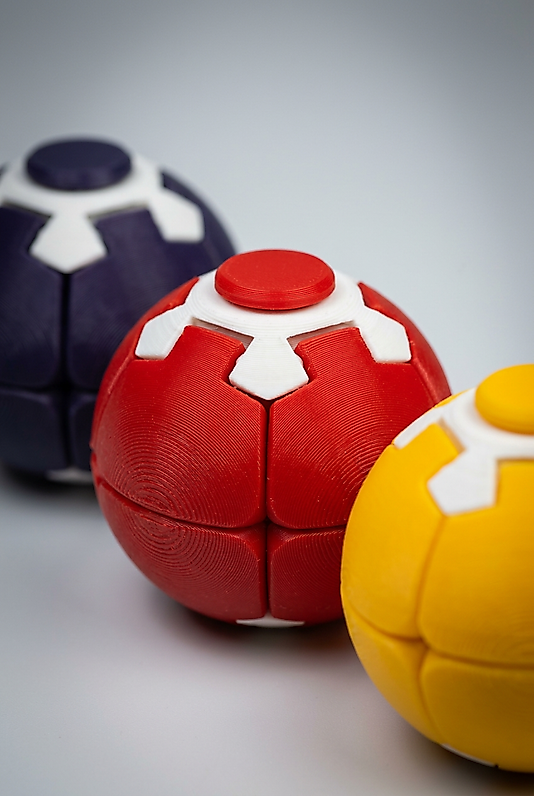 3D Fidget Spinner Ball-Döner Stres Topu 3'lü Paket